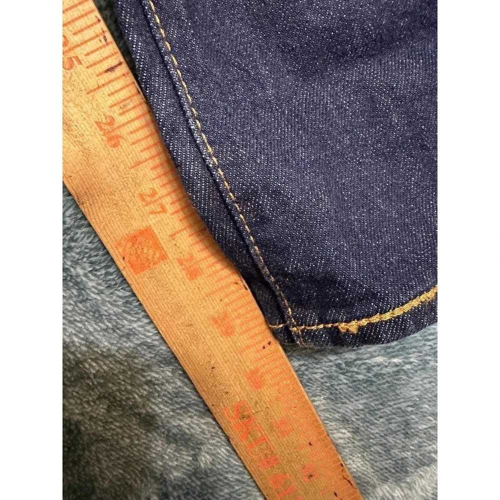 Levi's 501 Original Fit Jeans 44x30 Men's Dark Indigo Blue Denim Straight Leg